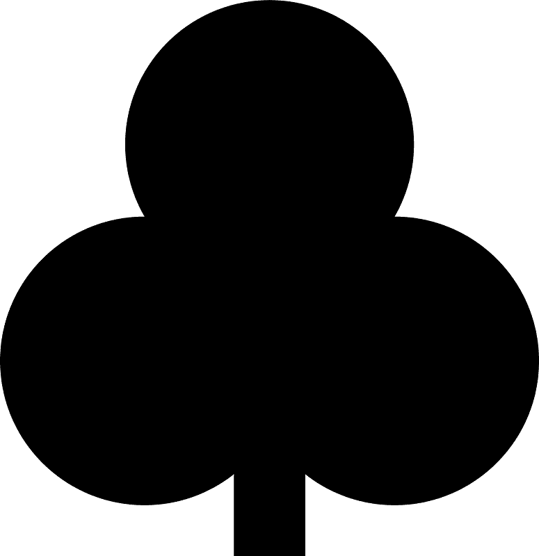 Clubs Playing Card Symbol