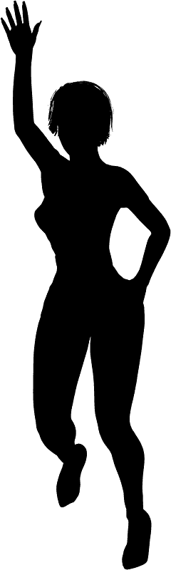 Woman waving hand