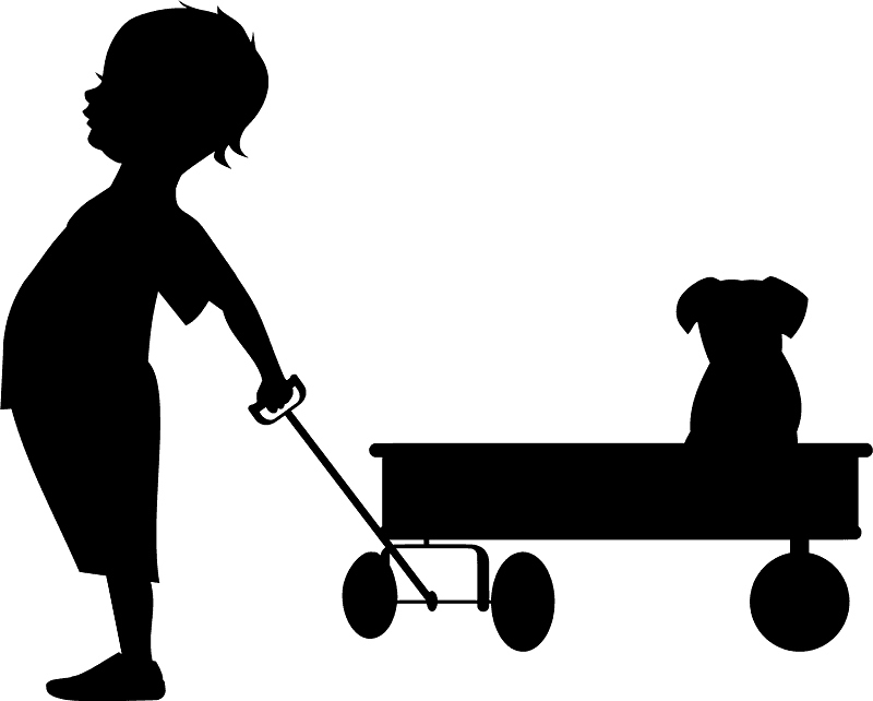 Child and dog