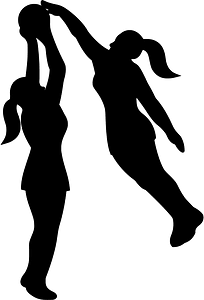 Girl playing netball