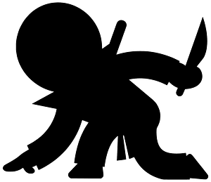 Ninja Position with a Knife
