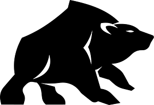 Black bear silhouette cut file