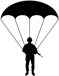 Parachute soldier