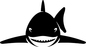 Shark predator silhouette