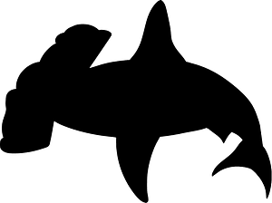 Cartoon hammerhead shark