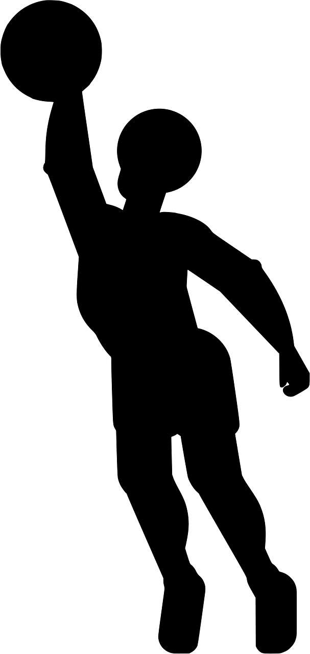 Black basketball player