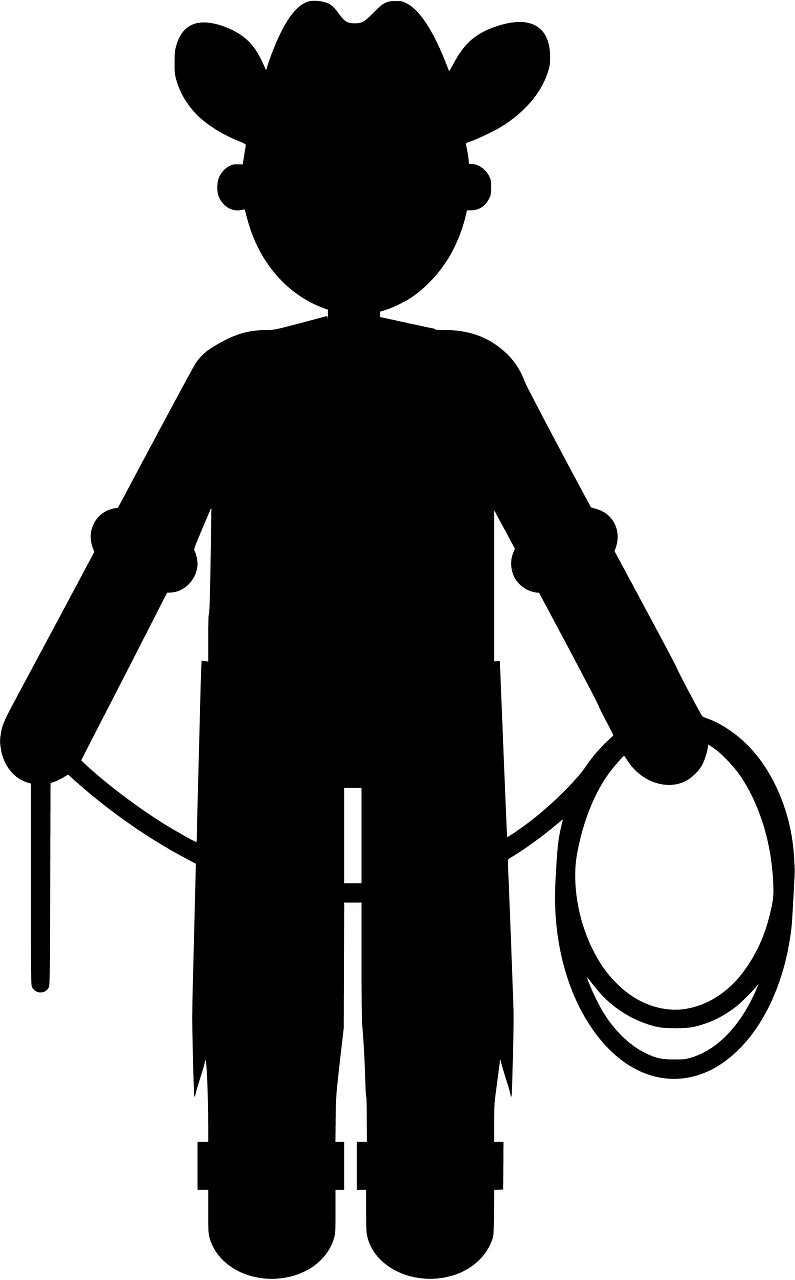 卡通風格牛仔