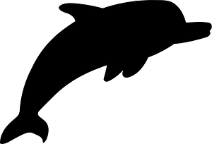 Cartoon dolphin