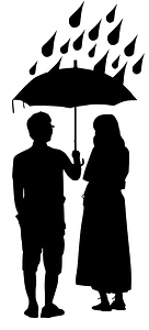 Couple in the Rain