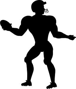 Quarterback throwing