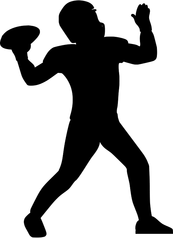 Quarterback throwing
