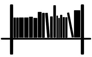 Bookshelf with Books - Free vector silhouettes on creazilla.com