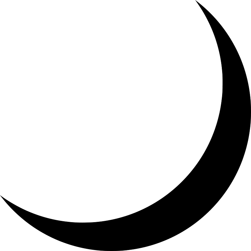 Crescent moon