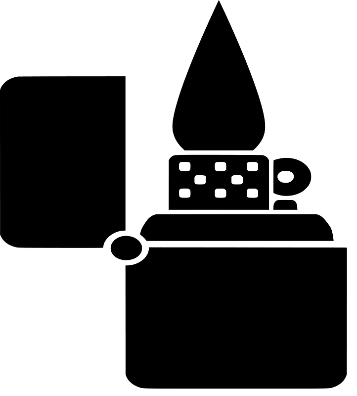 Lighter - Open and Lit