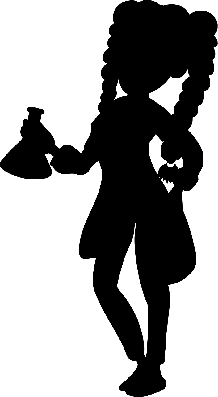 Young female scientist