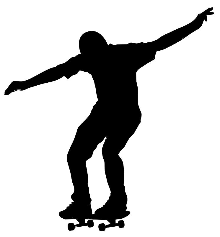 Man Riding a Skateboard