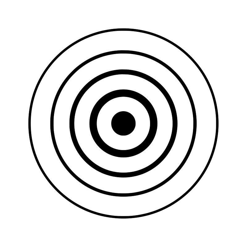 Epicenter map symbol / sign