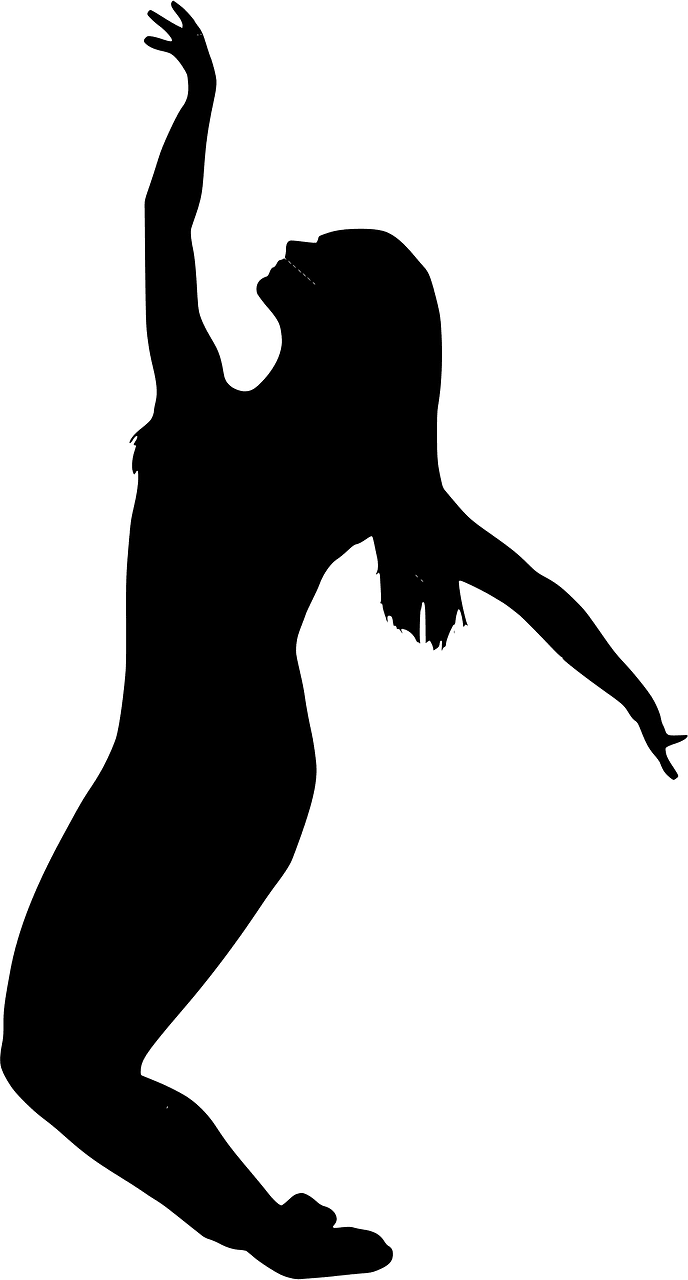 Female dancer silhouette