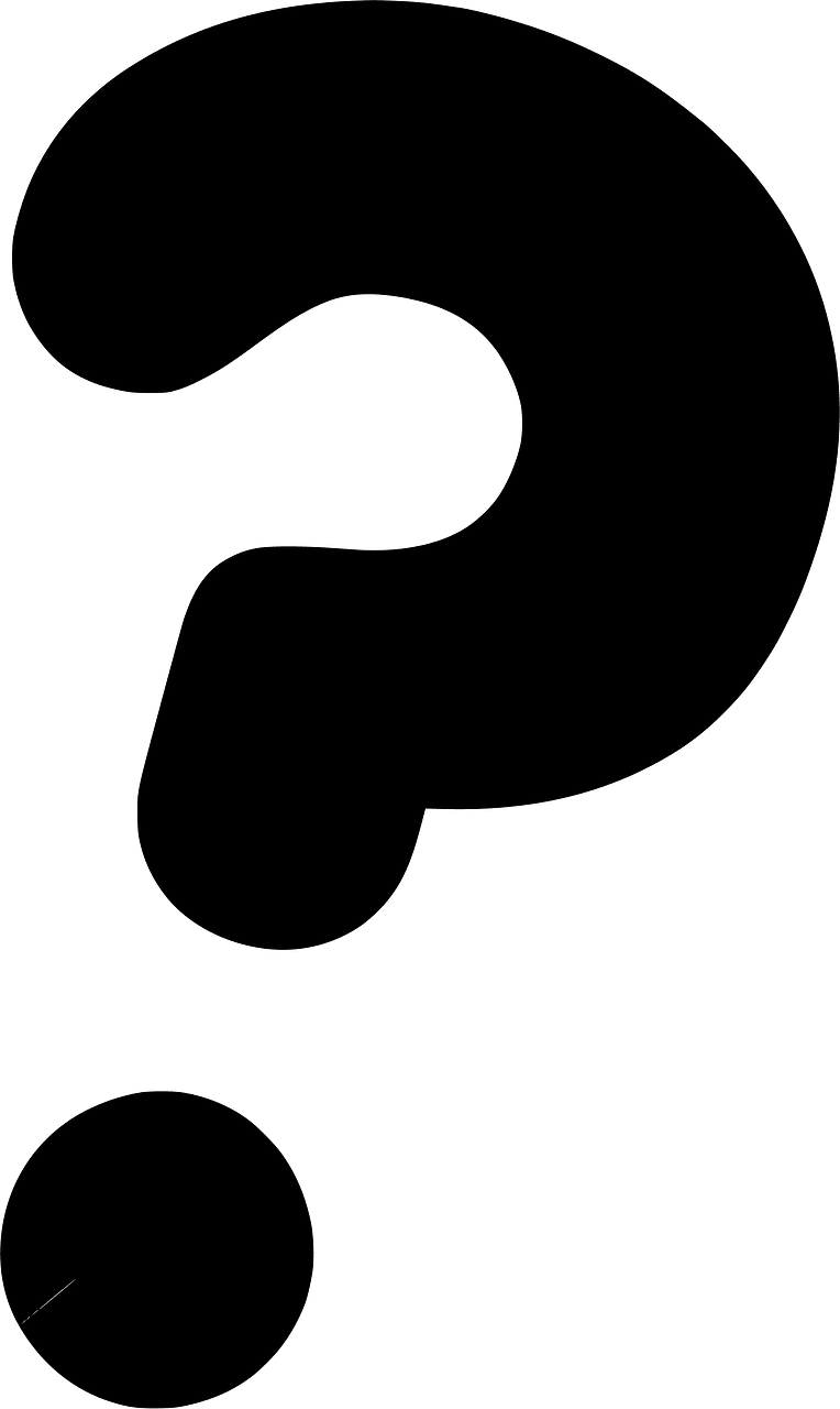 Question mark silhouette