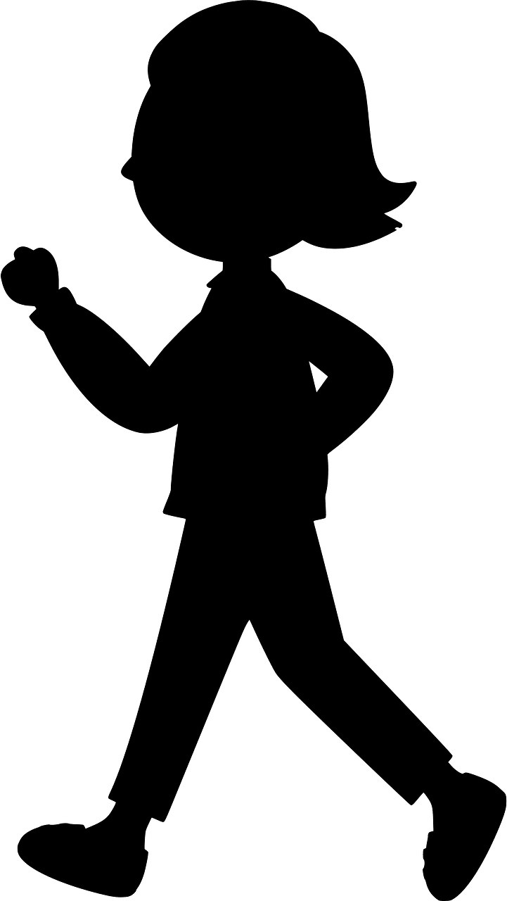 Woman is Walking for Exercise