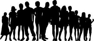 People silhouette
