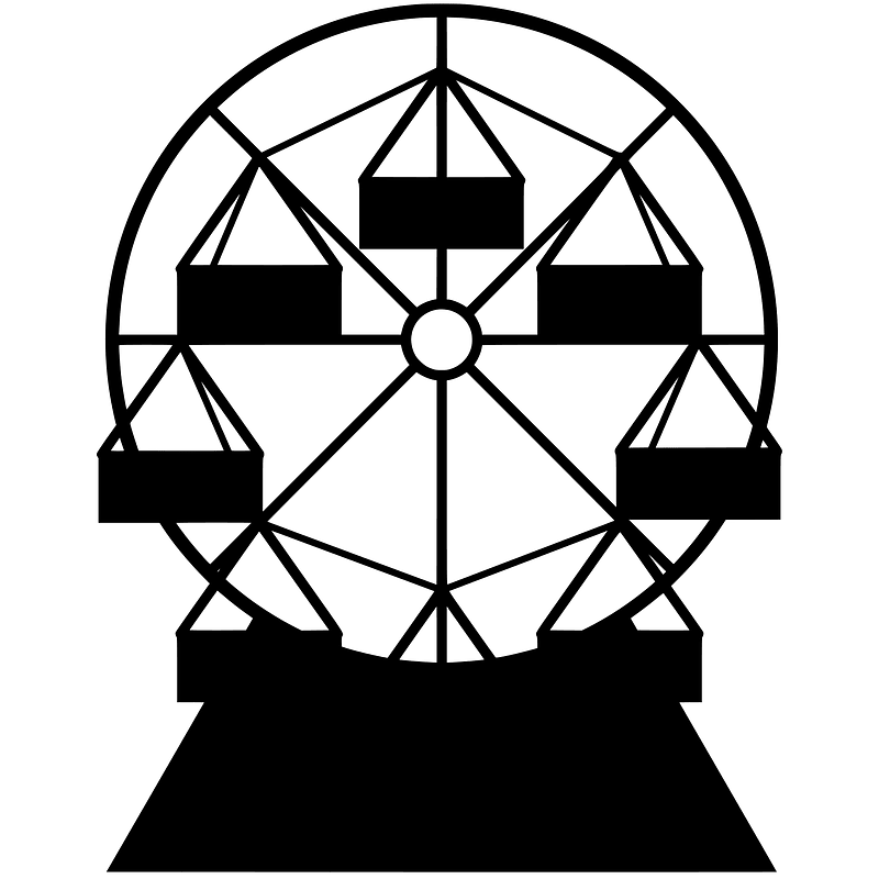 Ferries wheel icon