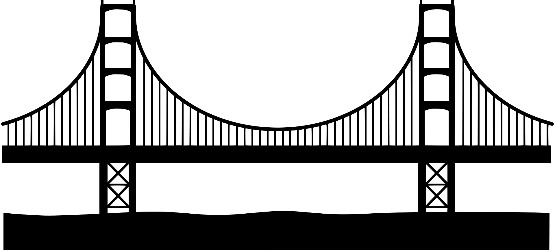 The two great bridges - Golden hotsell gate Bridge and Brooklyn Bridge, Olive green, Blue Color, silhouette