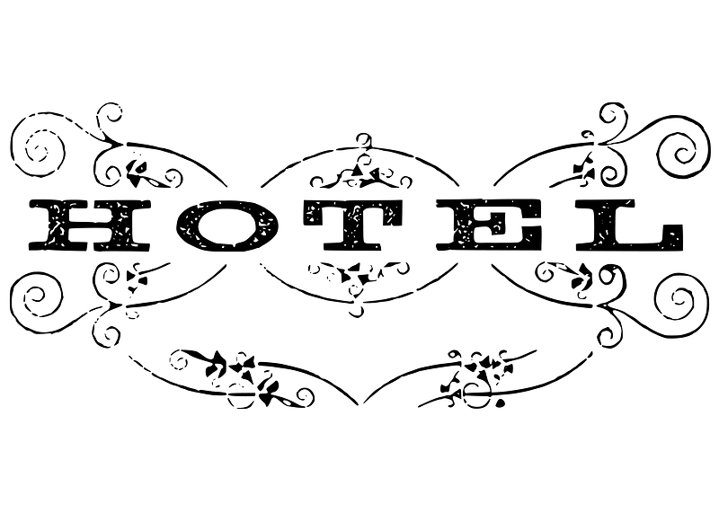 Decorative Hotel Text