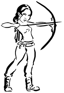 Female archer