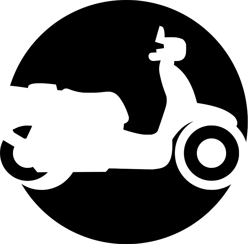 Scooter delivery logo