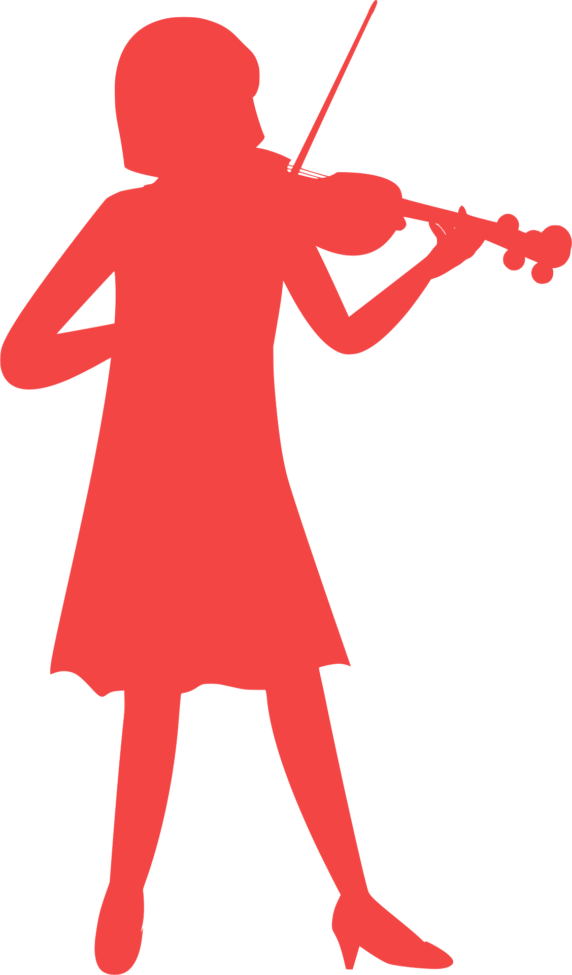 注目のブランド vector Free - Violin Playing Woman silhouettes creazilla.com on 絵画