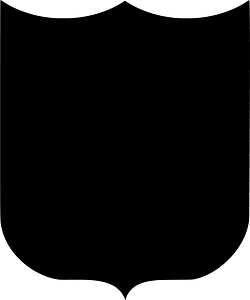 Heraldic shield shape