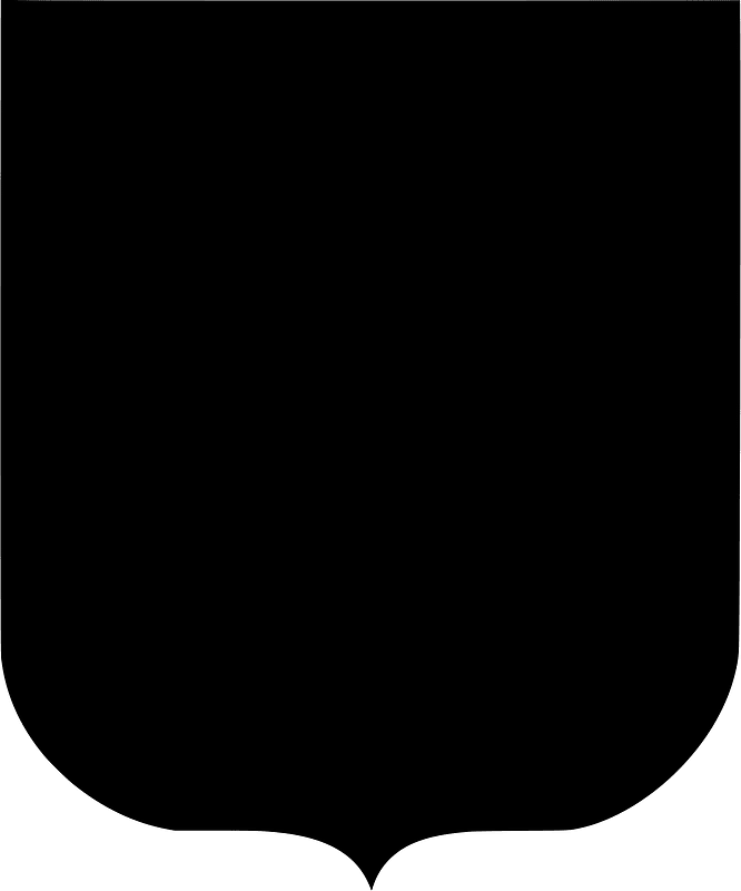 Heraldic shield shape