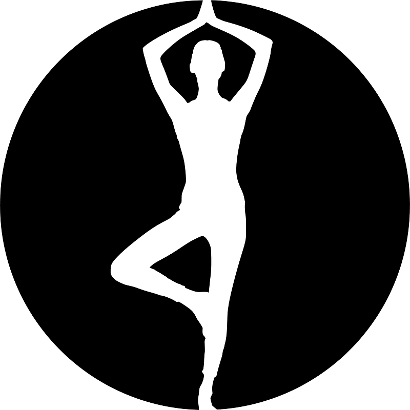 Yoga classes logo concept