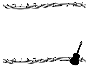 Guitar notes frame