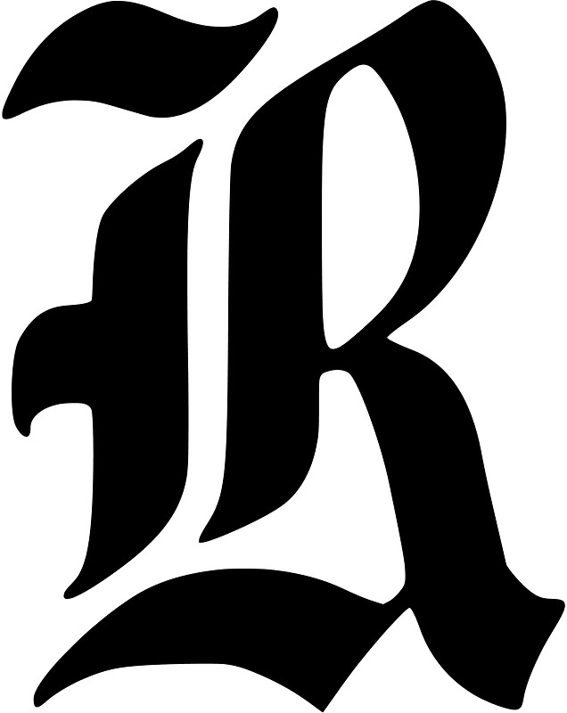 Old english capital letter r