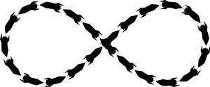 Rocket Pencil Infinity Sign