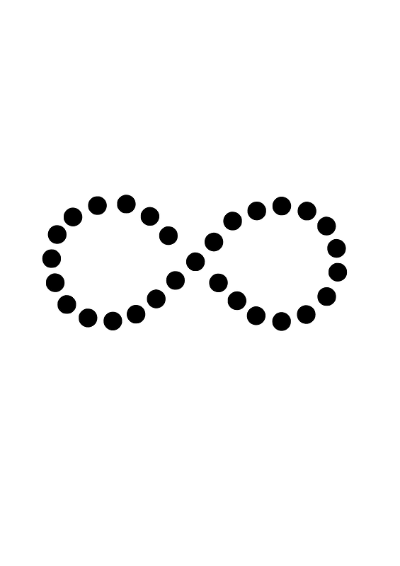Infinity Loop in Circles