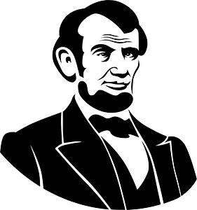 Abraham Lincoln stencil