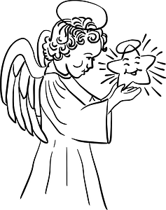 Angel with star