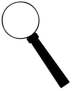 Magnifying Glass Tilted Left