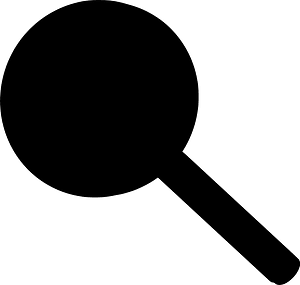 Magniflying Glass tilted to the left