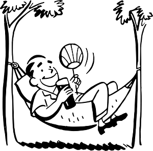 Man in Hammock