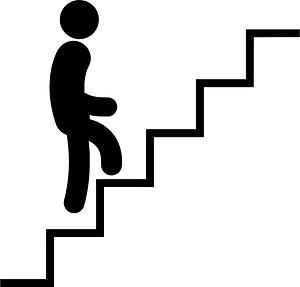 Pictogram stairs