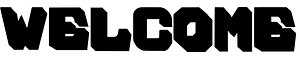 Welcome stylized lettering