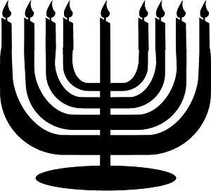Simple Menorah for Hanukkah