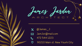 gold business card