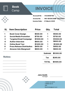 Invoice simple geometry