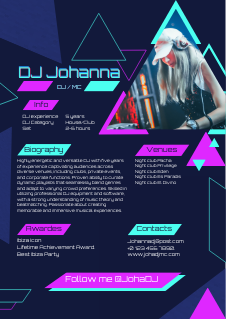 Resume neon style