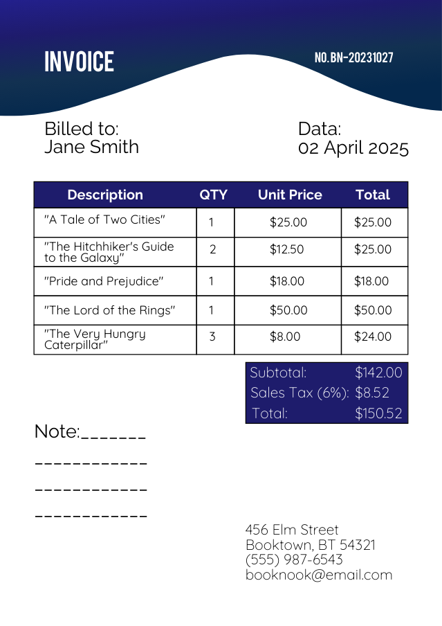 Invoice classic